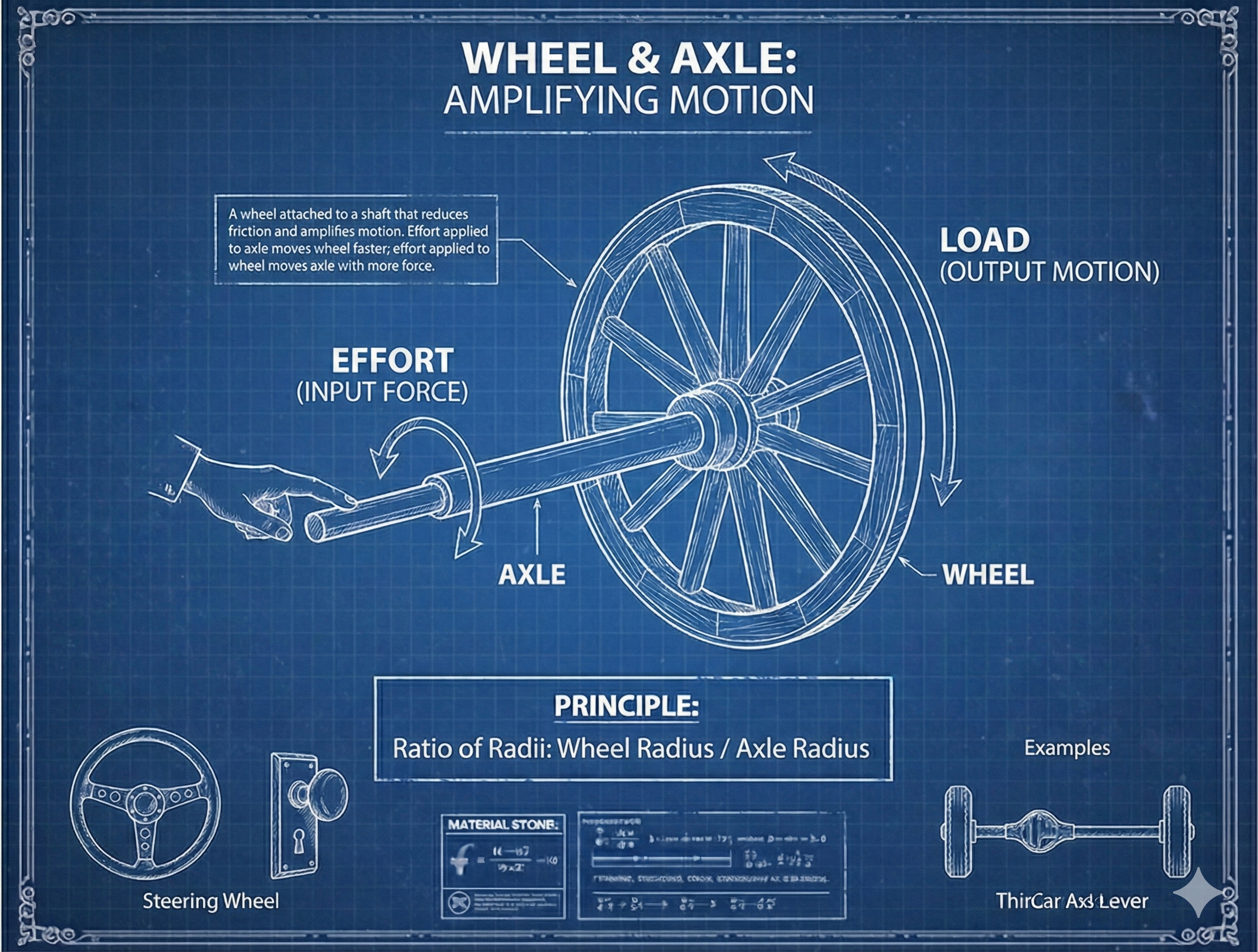 Wheel and axle diagram